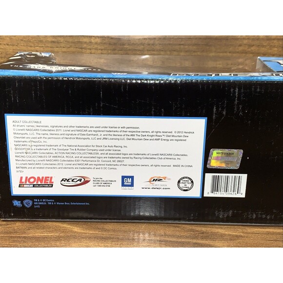 Dale Jr 2012 Impala #88 Diet Dew Dark Knight Nascar 1/24 Black & Silver Diecast - Picture 10 of 11